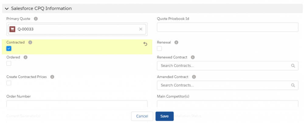 Salesforce CPQ Information on Quote Related Tab